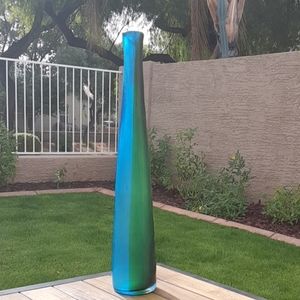 Z Gallerie Glass Chisel Vase